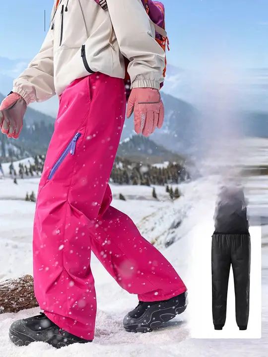 男女兼用 スポーツ用滑雪パンツ【多機能・春秋冬用・白鹅绒使用】（セットアップ対応）