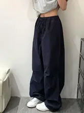 ネイビー アメリカン速乾 カーゴパンツ レディース 夏 薄手