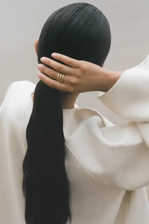 純銀製 三環Tubogasリング【個性的で洗練されたデザイン】