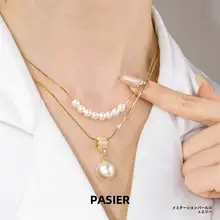 魅力的なデザインのペンダントネックレス【ファッション・ロックチェーン・ビーズ装飾】