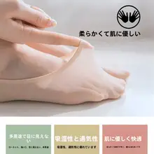 女性用 夏用 薄手 フットカバー【防滑・かわいい・浅口】