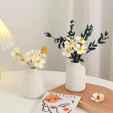 陶器の小さな花瓶 ドライフラワー 部屋の装飾 寝室 オフィス 装飾品 家庭 デスク トップ おしゃれ