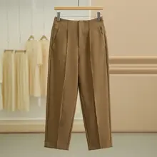 フィットのストレートパンツ【通勤スタイル・春夏用・万能デザイン】（セットアップ対応）