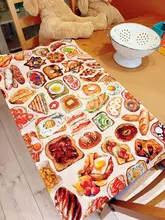 アンティーク風な食べ物の壁掛け布【カフェ・レストラン装飾用】
