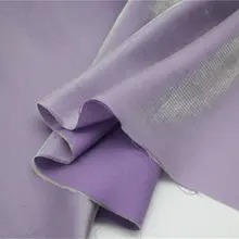 リュリ光沢の浅香芋紫色シルバー糸入り天絲コットン麻サテン生地【ドレス・漢服用】