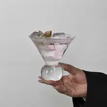 ガラスカップ 丸底 ヴィンテージ インスタ映え アイスコーヒー ジュース スパークリングウォーター ワイン