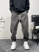 春と秋のスウェットパンツメンズハンサムハイストリートハーレムレギンス