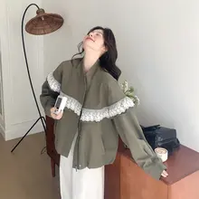 軍緑レースボレロジャケット【春秋用・ショート・小柄対応】