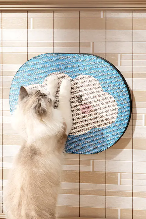 hipidog 壁掛け猫爪とぎボード【耐摩耗・キャットソファ保護・段ボール製】