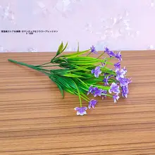 白鹅绒とプラスチック製のユリの花束【インテリア装飾用・田園スタイル】