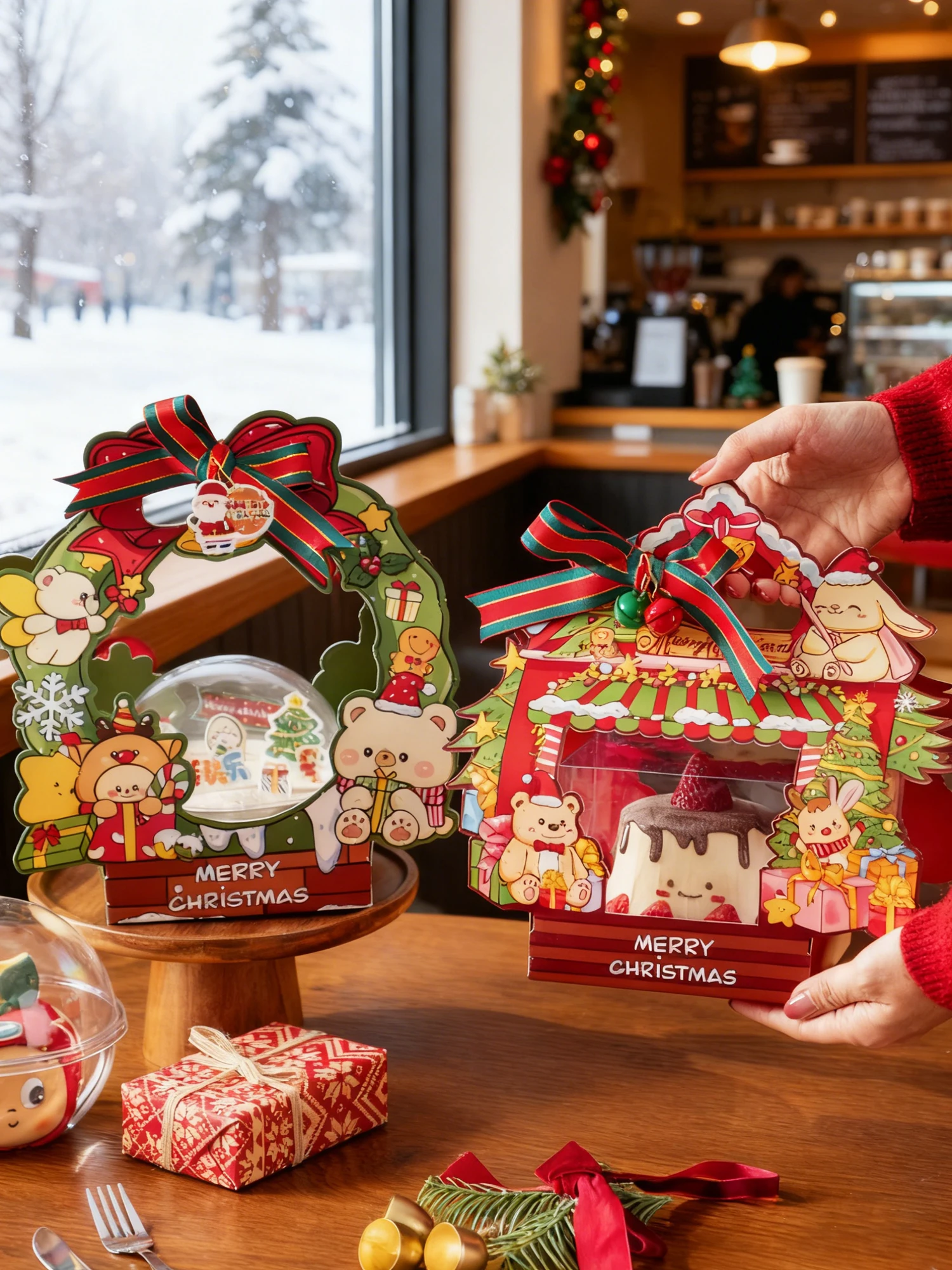 クリスマスケーキ用包装ボックス：カートンデザインとムースボール型の実用性と適用シーン