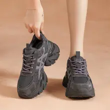 ダッドスニーカー レディース 厚底 ボア パープル あったか 冬