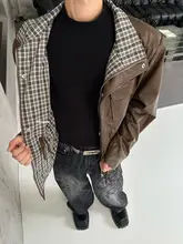 秋冬用レトロデザインのオーバーサイズライダージャケット【カジュアル・ビンテージスタイル】