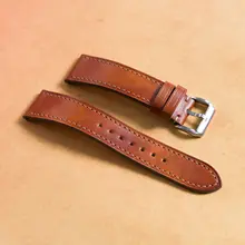 牛革製ヴィンテージ風腕時計バンド【オメガ・ハイパーメディア対応】