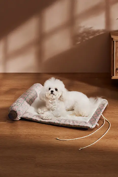 冬用 小型犬用 あったか加厚ドッグベッド【クッション付き・枕付き】