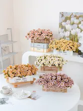 造花 鉢植え フェンスデザイン リアルタッチ インテリア オブジェ テーブルデコ 食卓 ルームツアー