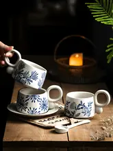 マグカップ 陶器 ペア 上品 家庭用 朝食 ミルク ラテアート