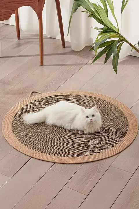 猫用 藤編みマット【夏用・寝床・耐摩耗性・キャットグラブボード】