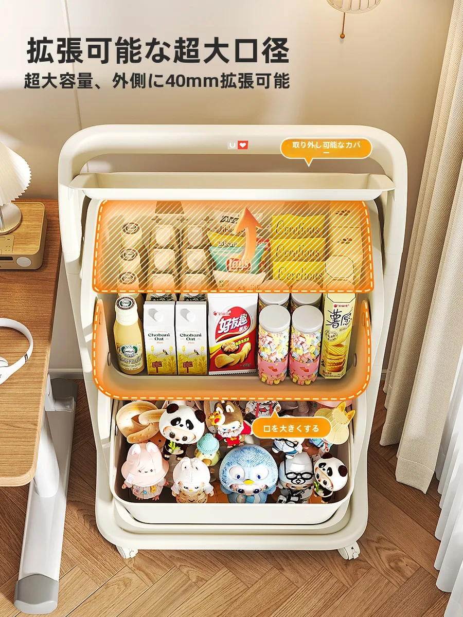 多層式収納カート：家庭で効率的にお菓子や玩具を管理するための最適解