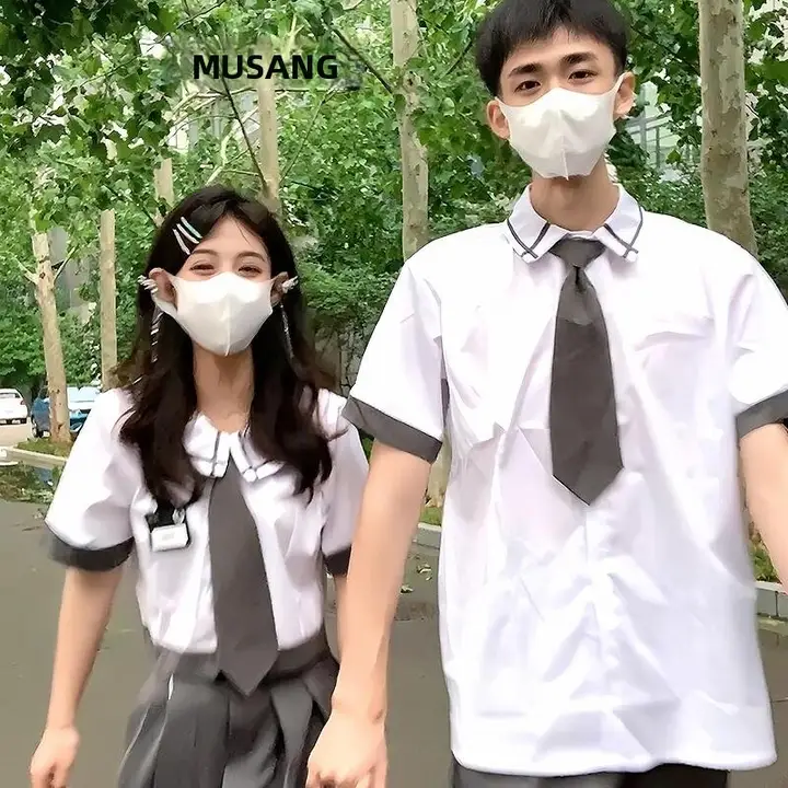夏季男女兼用 英倫スタイルの制服【卒業式・カジュアル・三点セットアップ対応】