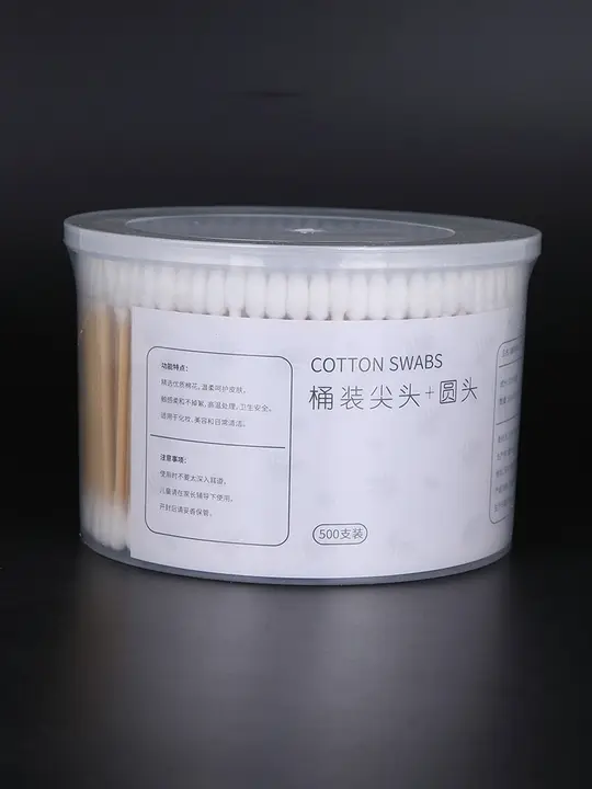 ダブルヘッド木製コットン棒【化粧落とし・耳掃除用・衛生的】