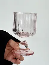 特別仕様ピンクのプリーツハイボールグラス【シャンパングラス・ワイン用・おしゃれなデザイン】