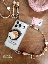 可愛いコーギーのiPhoneカバー【ストラップ付き・マグネットスタンド・全機種対応】