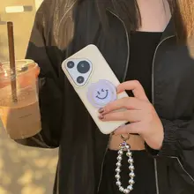 液状シリコン製スマートフォンケース【スタンド付き・ハンドストラップ・カップル向けデザイン】
