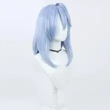 コスプレ用 ブルーウィッグ【キャラ  クター:天雨アコ・スタイリング済み】