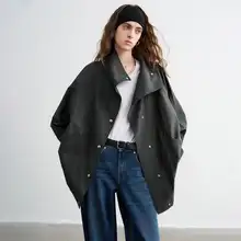 トレンチコート ワンピース レディース チェック柄 アシンメトリー ヴィンテージ ロング ショート 秋
