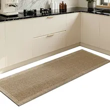 キッチンマット 長型ラグ 洗える 汚れにくい 滑り止め付き 吸水 吸油 シンプル イタリアン風 家庭用