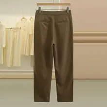 通勤風ストレートパンツ【スリムフィット・デザイン】（セットアップ対応）