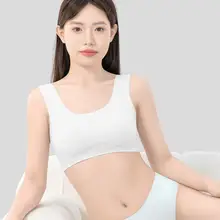Badigo 使い捨てインナー 胸元美しく整える 薄型アイスシルクブラジャー【独立包装・旅行用に最適】