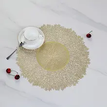 洗練されたデザインの金箔加工テーブルマット【防滑・熱絶縁・家庭用・ホテル用】