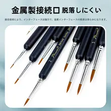 フェニックス画材 ナイロンライン描画筆【初心者向け・水彩・アクリル絵具用・セット】