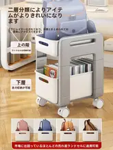 移動可能な本棚カート【収納ボックス・デスク下対応・滑車付き】