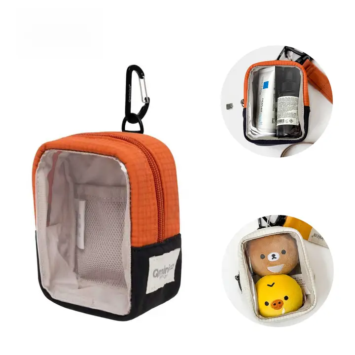 透明素材のぬいぐるみ収納バッグ【小型・展示用・掛けるタイプ】