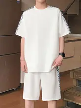 アイスシルク速乾 メンズ 半袖シャツ＆ショートパンツ【通気性・・夏用】（セットアップ対応）