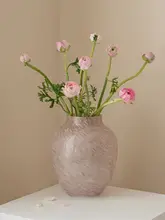 グラデーションピンク琉璃花瓶【フランス風・インテリア装飾用】