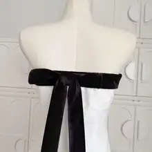 可愛い蝶結び付き無袖マキシドレス【春夏用・フレアシルエット】