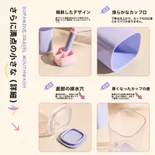 旅行用洗面道具セット【折りたたみ歯ブラシ・携帯用洗面器付き】（セットアップ対応）