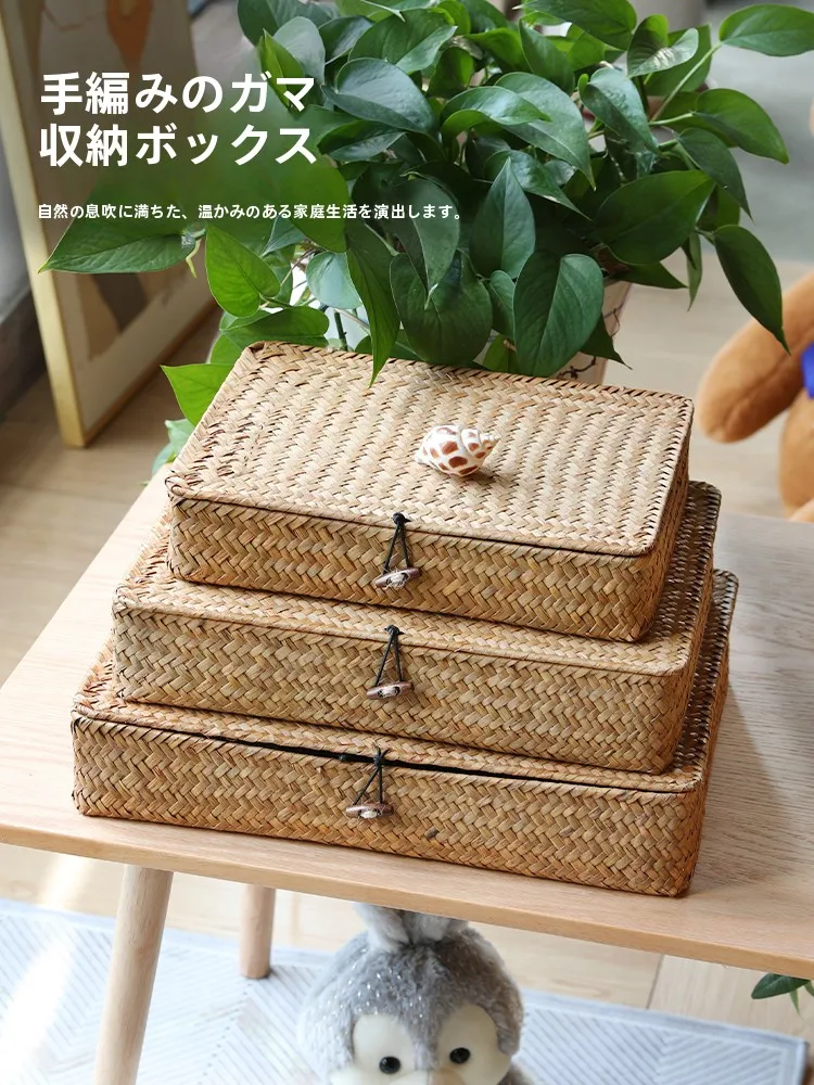 手作り草編み収納ボックス：高級感と機能性を兼ね備えた小物整理のための最適解
