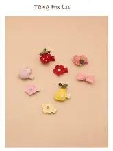ヘアクリップ キッズ ガールズ 赤ちゃん フェルト 布 髪に優しい 産毛クリップ 前髪クリップ 可愛い ヘアアクセサリー