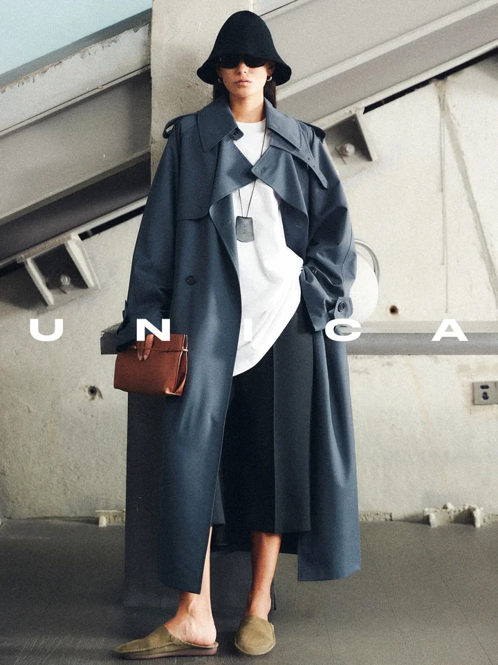 UNICA/Phoebe ヴィンテージスタイル 高密度ウール ロングコート【女性用・ファッション性】