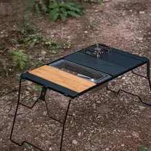 実木製両面使用可能なまな板【デスクトップユニット・ピクニック用・竹製】