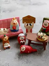 かわいいデザインのマット仕上げ樹脂デスクトップ装飾【癒し効果・ギフトに最適】