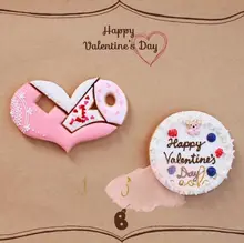 クッキー型 ハート 組み合わせ LOVE バレンタイン レシピ付き おしゃれ