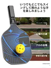 ピーク ピックルボールラケット【カーボンファイバー・グラスファイバー・プロフェッショナルモデル】