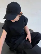 男の子用微袖Tシャツ【夏用・韓国スタイル・カジュアルデザイン】（セットアップ対応）