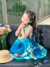 女の子用夏のワンピース【ノースリーブ・おしゃれ・プリンセスデザイン・リゾート用】